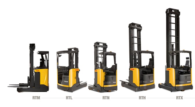 TCM Reach Truck Range Chart